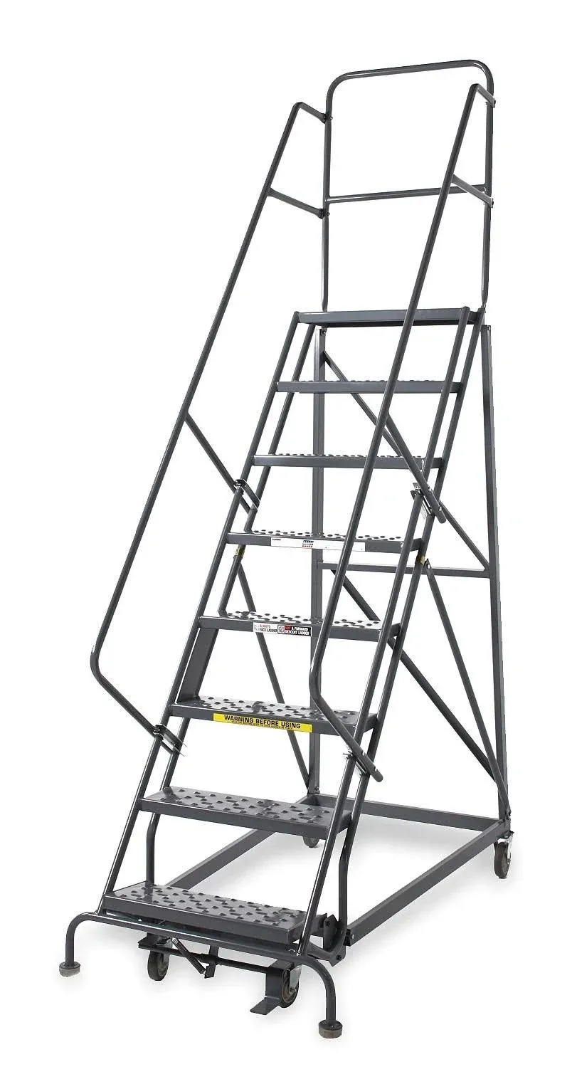 Tri-Arc Steel Rolling Ladder: 7 Step MPN:KDHD107246