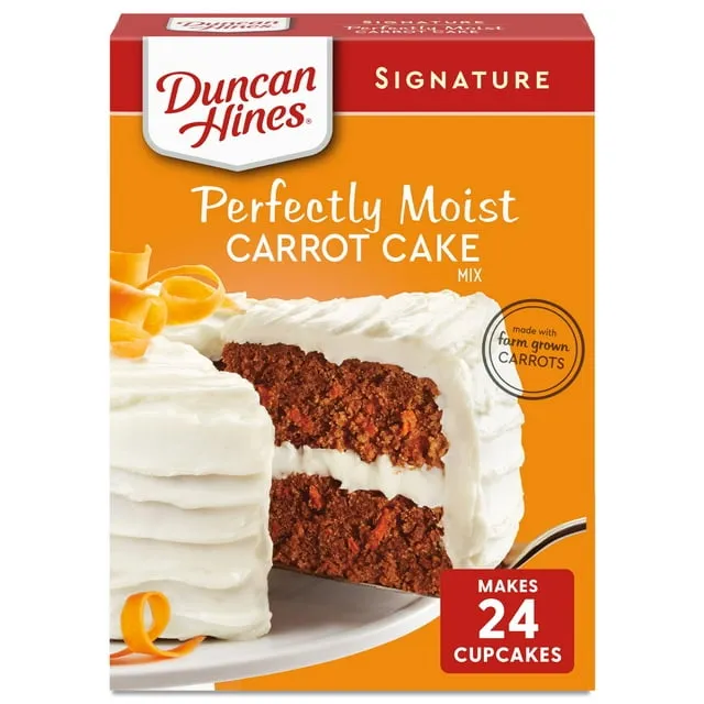 Duncan Hines Signature Perfectly Moist Carrot Cake Mix, 15.25 oz