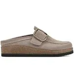 White Mountain Women's Bueno Clogs | Taupe Suede | Size 12 | Leather