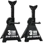 Daytona 3 Ton Heavy Duty Ratcheting Jack Stands Black 58343