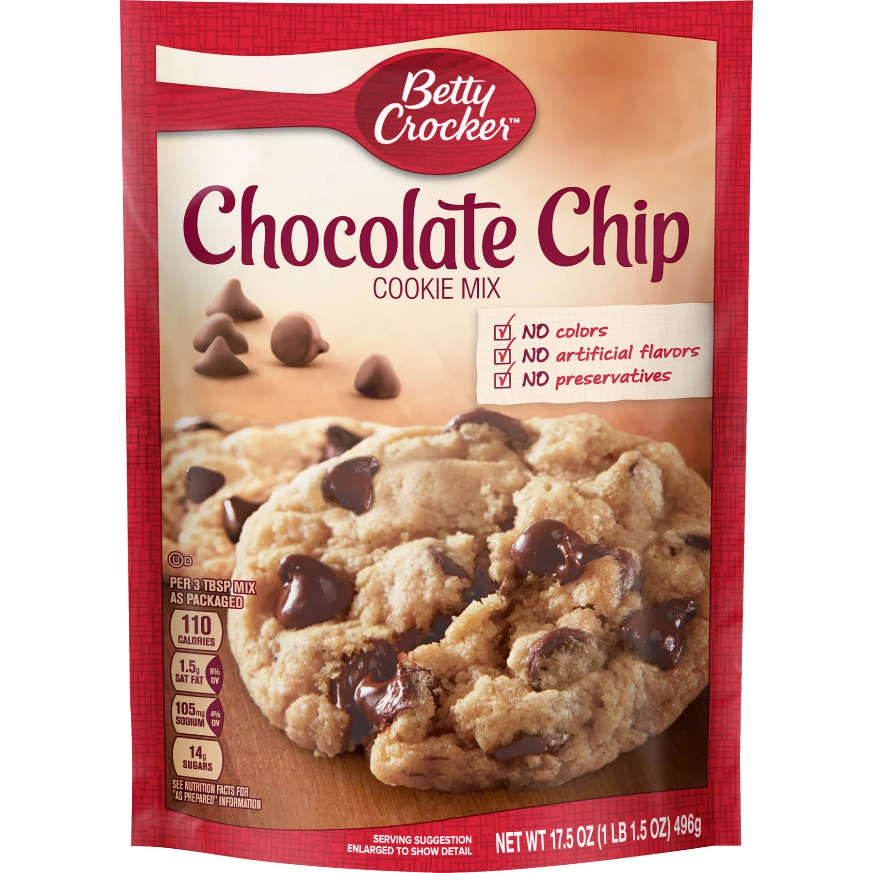 Betty Crocker Cookie Mix, Chocolate Chip - 17.5 oz