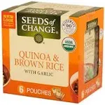 Seeds of Change Quinoa and Brown Rice with Garlic - 6 count, 8.5 oz Pouches