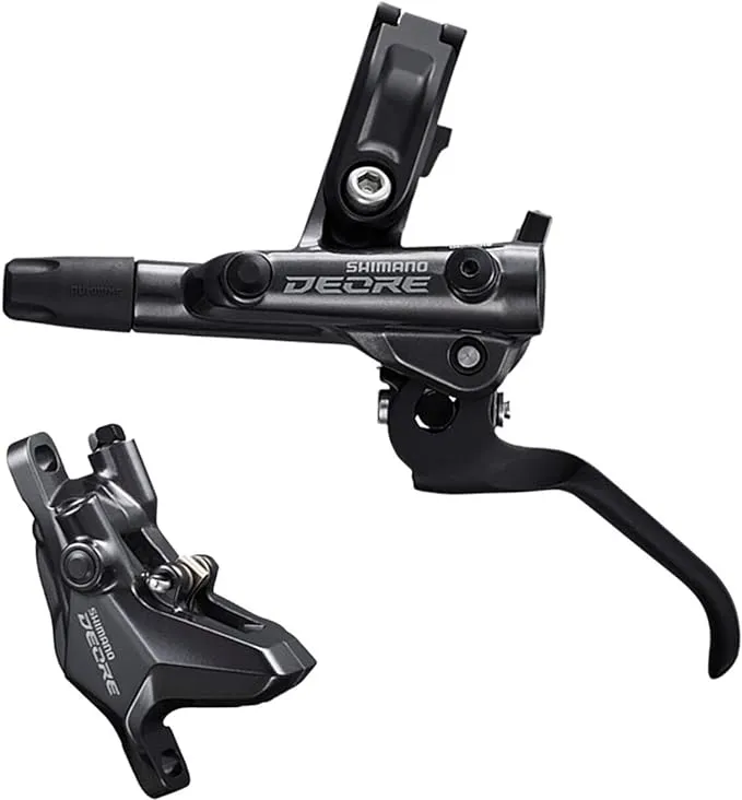 Shimano Deore Bl-m6100/br-m6100 Disc Brake and Lever - Front, Hydraulic, Resin Pads, Gray