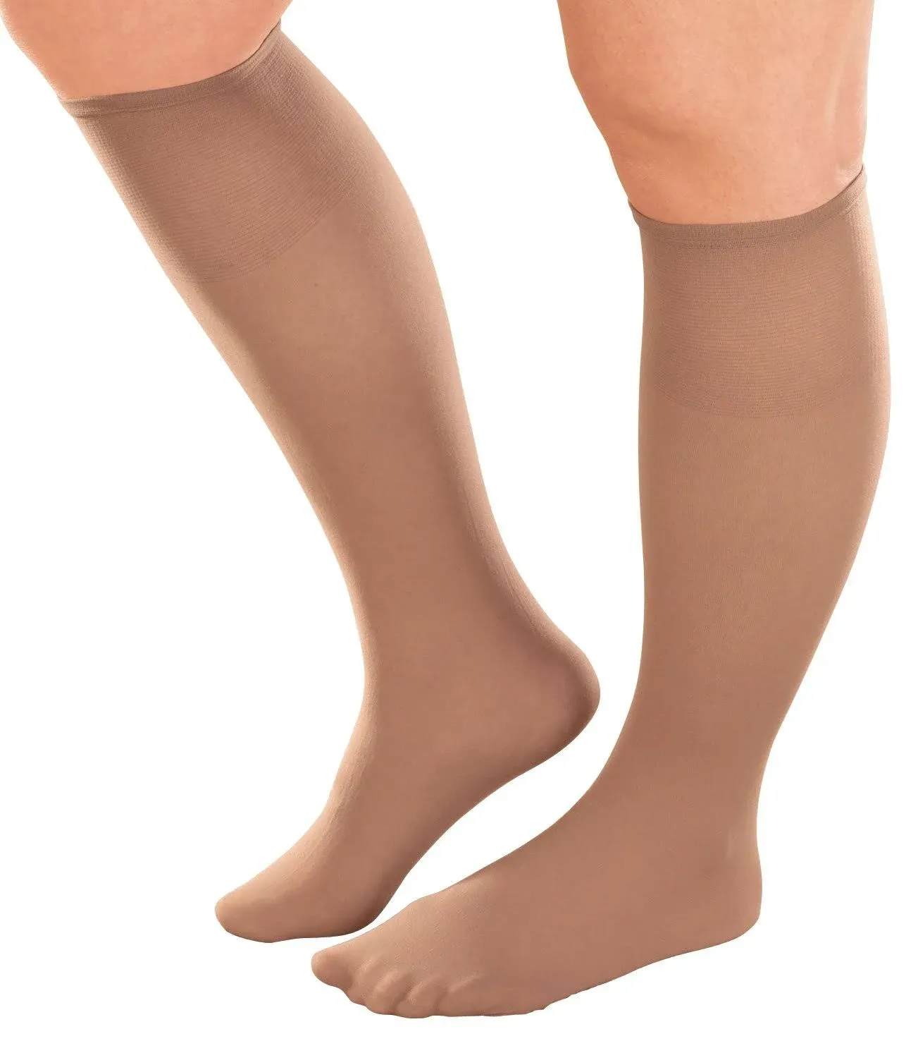 Women&#x27;s Plus Size Knee High Stockings - Pack Of 6