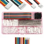 JST PH 2.0 Connectors Pin Header and Ribbon Cable Wire Kit 2.0mm Pitch JST PH - 2/3/4/5/6/7/8 Female Pin Male Housing