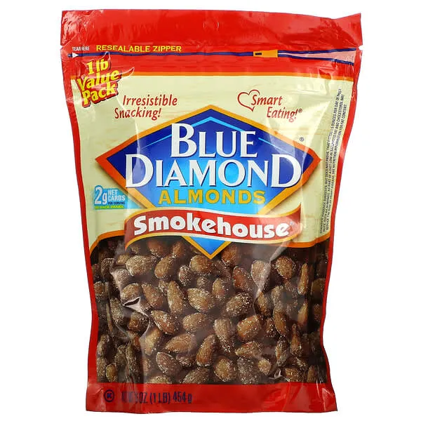 Blue Diamond Almonds Smokehouse Flavored Snack Nuts, 25 Oz Resealable Bag (Pack of 1)