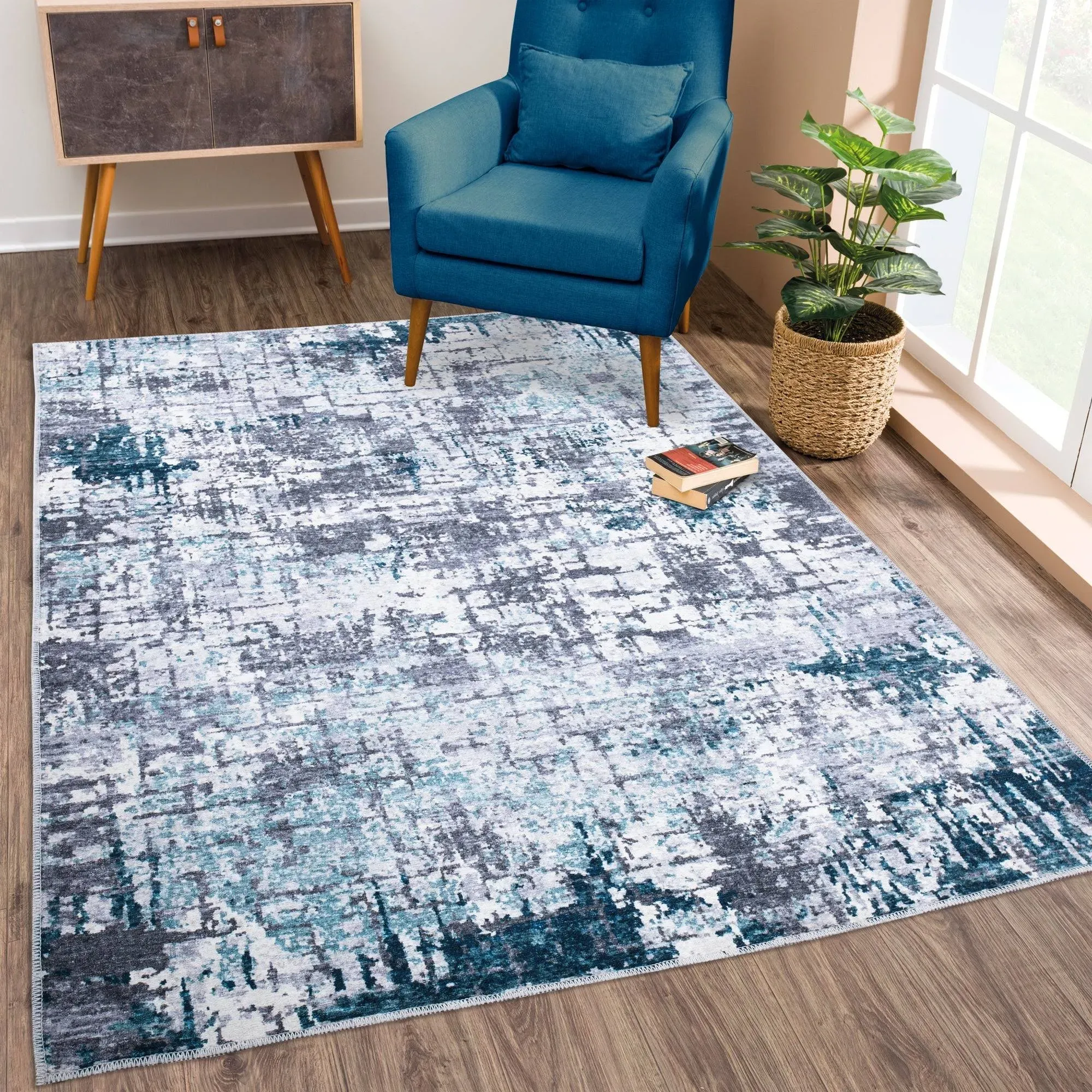 Mysia MY-03 Modern Abstract Washable Rug