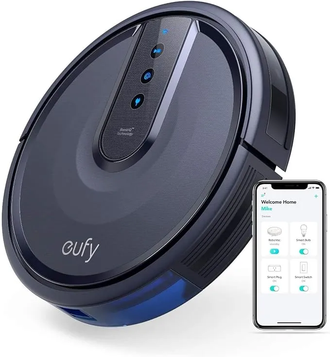 Eufy by Anker, RoboVac 25C, Robot Vacuum Cleaner, 1500Pa Strong Suction, Wi-Fi Connected Robotic Vacuum Cleaner