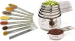 Simply Gourmet Measuring Cups and Spoons Set - Stainless Steel Measuring Cups Set for Cooking & Baking, Set of 15.