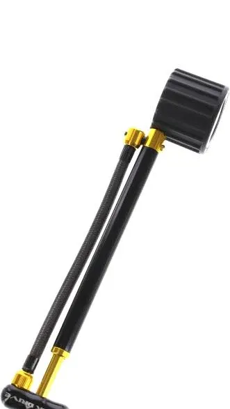 Lezyne Shock Drive Suspension Pump (Black/Gold) (400 PSI) 