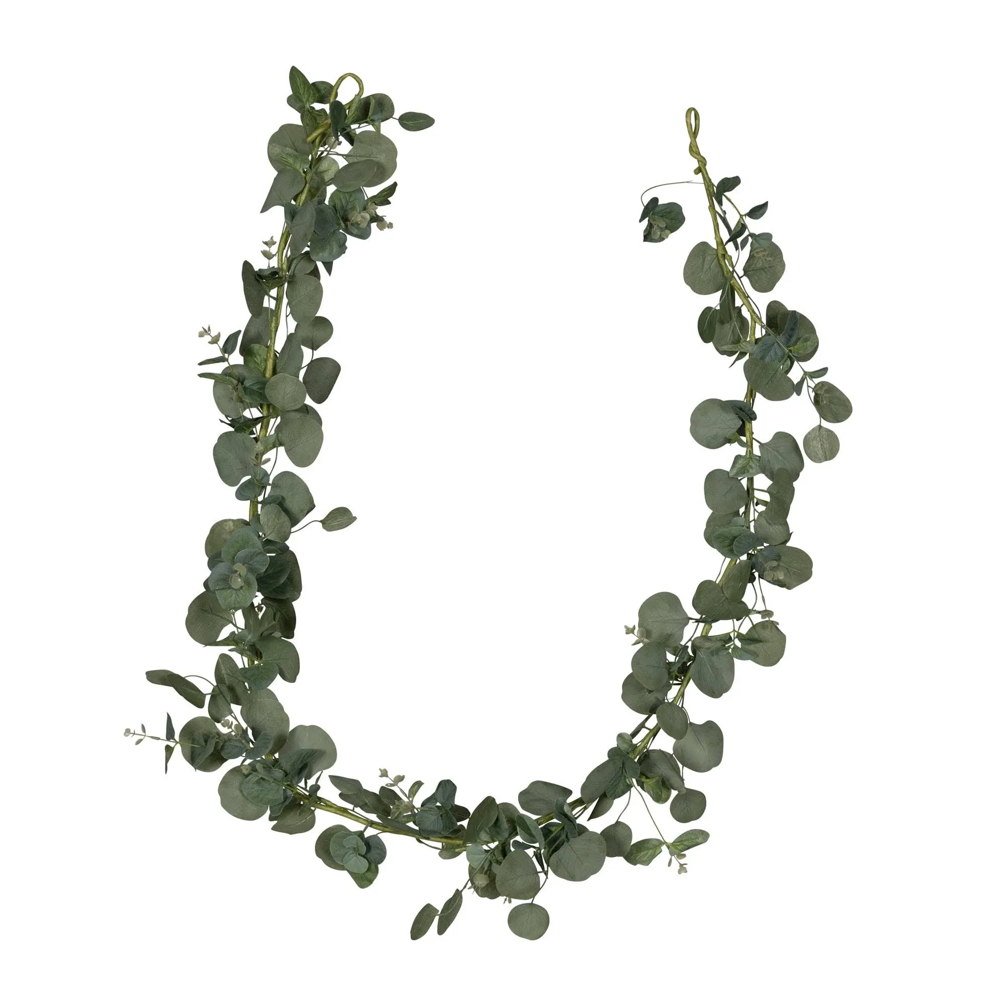 Stratton Home Decor Farmhouse 6 ft. Faux Mixed Eucalyptus Garland