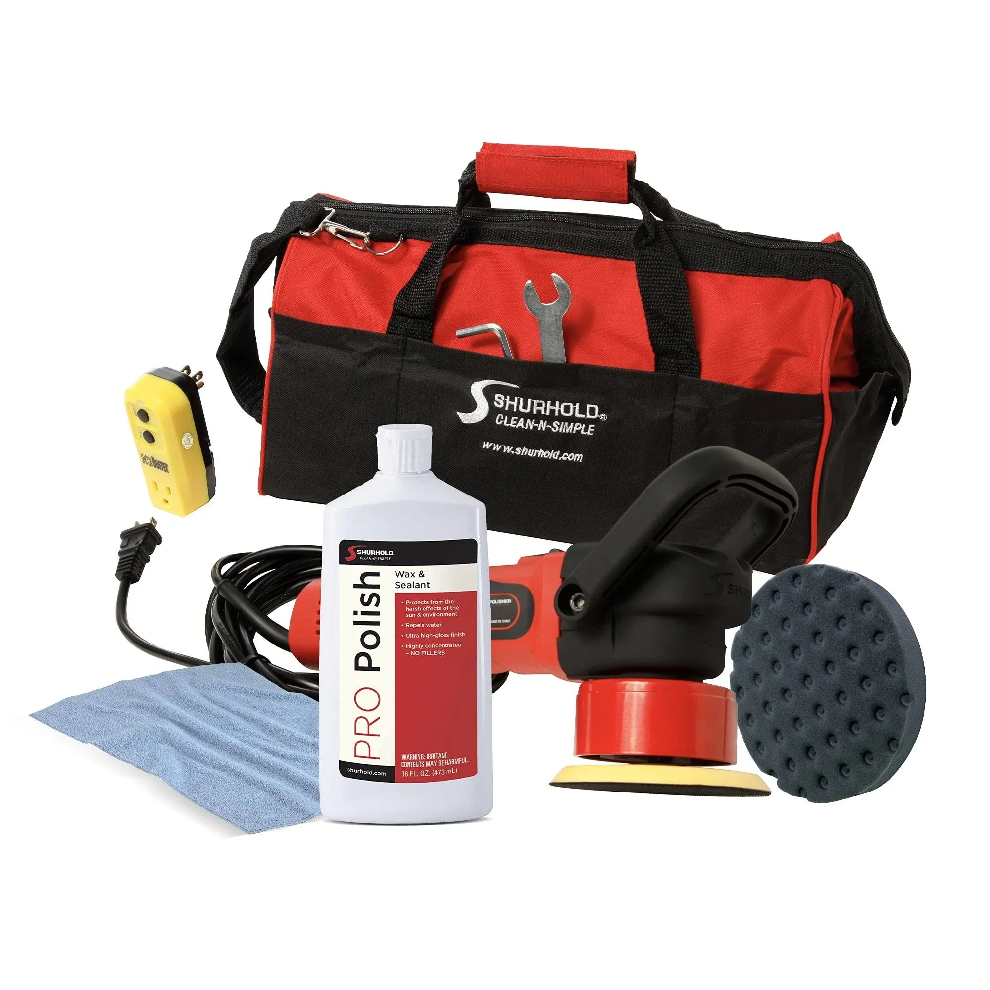 Shurhold - Dual Action Polisher Start Kit w/Pro Polish Pad Microfiber Towel