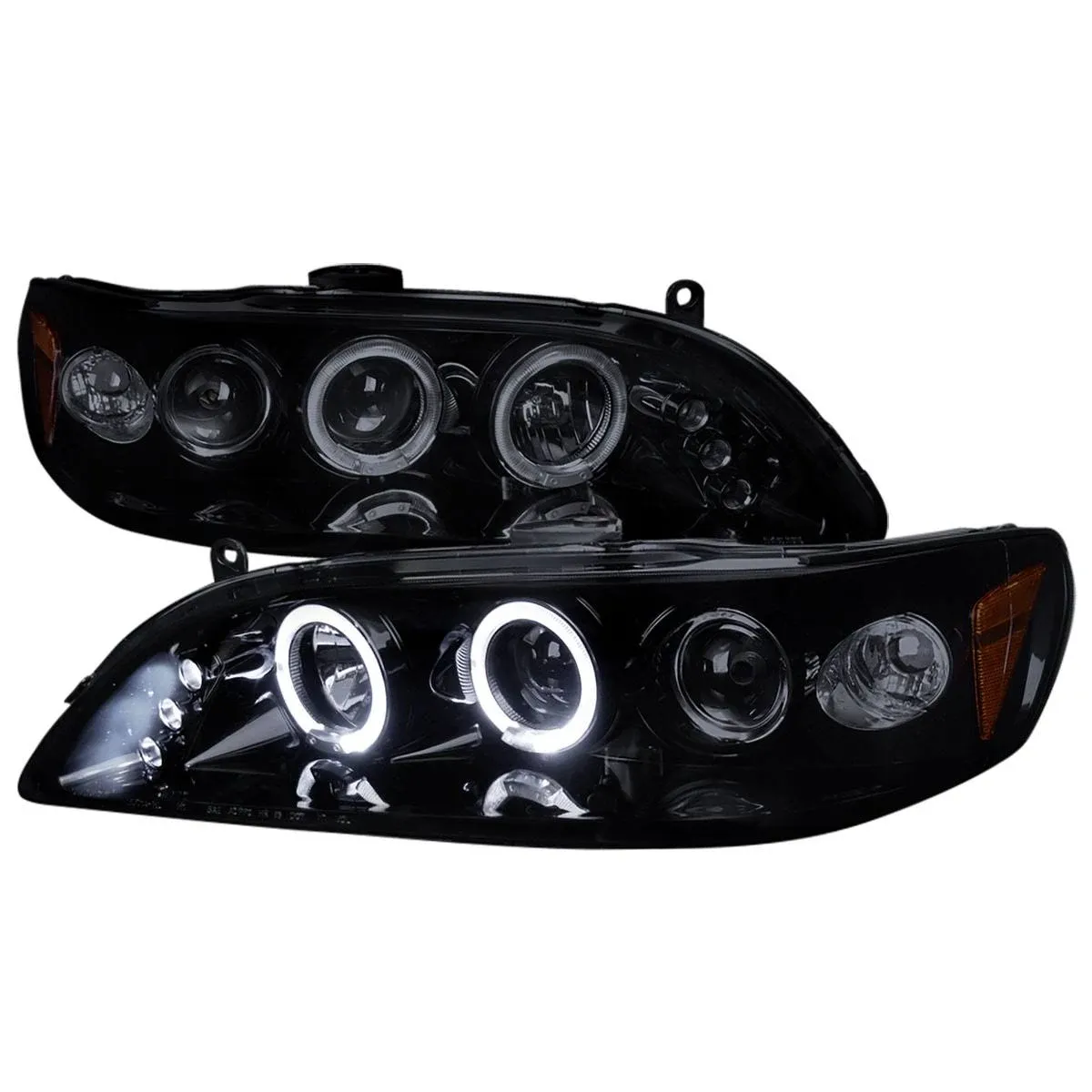 Spec-D Tuning 1998-2002 Honda Accord Projector Headlights - Smoke & Glossy Black ...