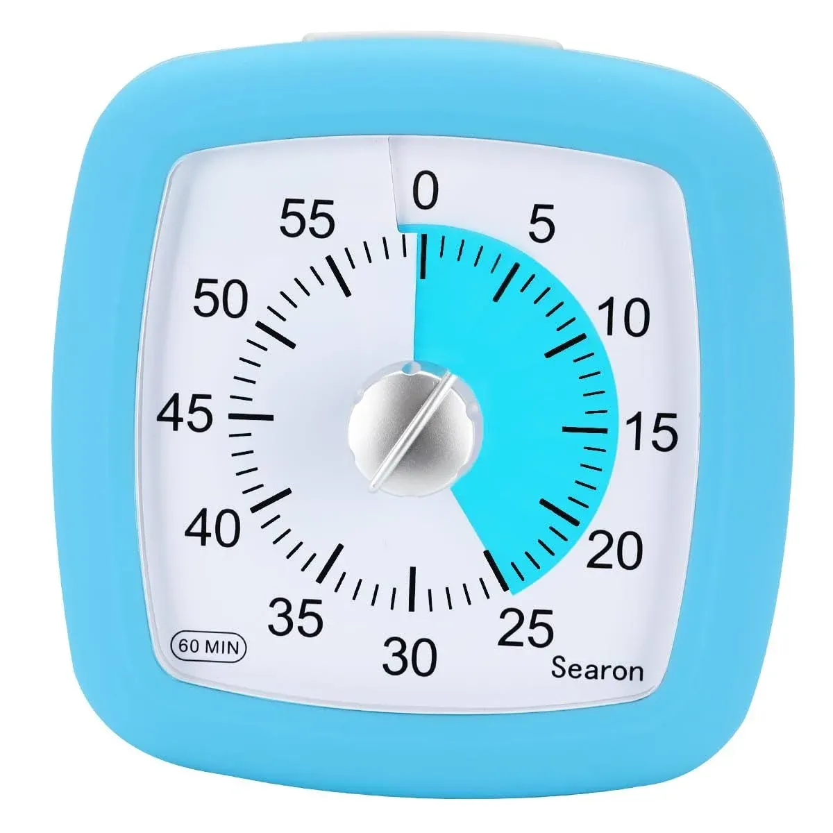 Searon Timer, Visual Timer for Kids and Adults, 3.07 Inches Square 60 Minute ...