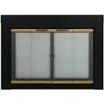 Pleasant Hearth AR-1021 Arrington Fireplace Glass Door, Black, Medium