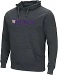 Colosseum Men's Washington Huskies Black Campus Pullover Hoodie, Medium