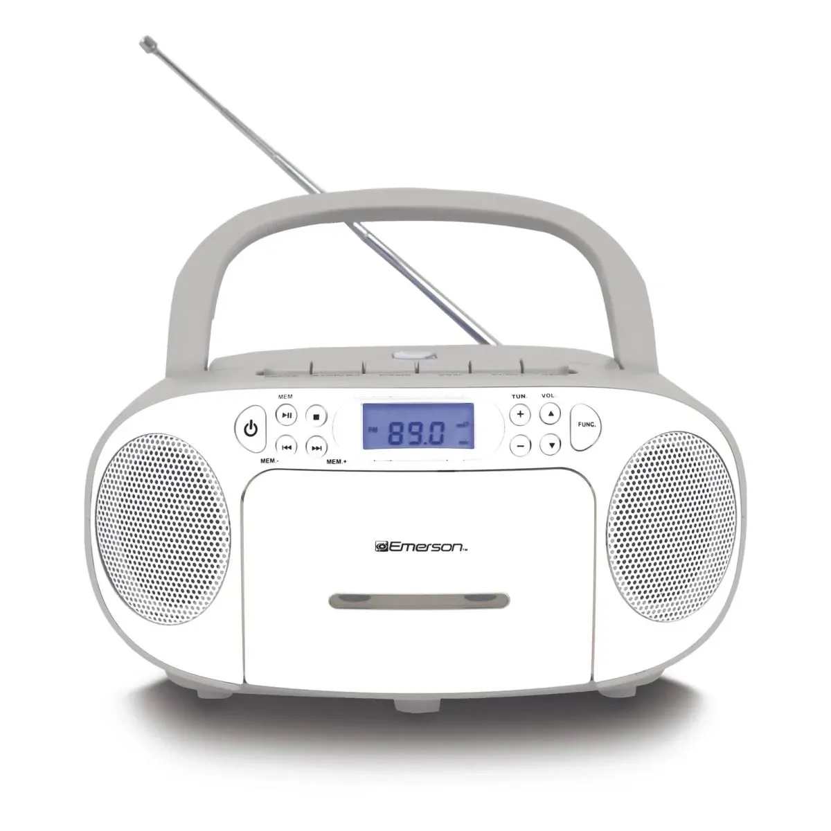 Emerson Portable CD/Cassette Boombox With AM/FM Radio (epb-3003-white)