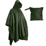 Heavy Duty Rain Poncho Backpacking Waterproof Lightweight Adults Unisex