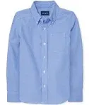 The Children's Place Boys' Long Sleeve Oxford Button Down Shirt