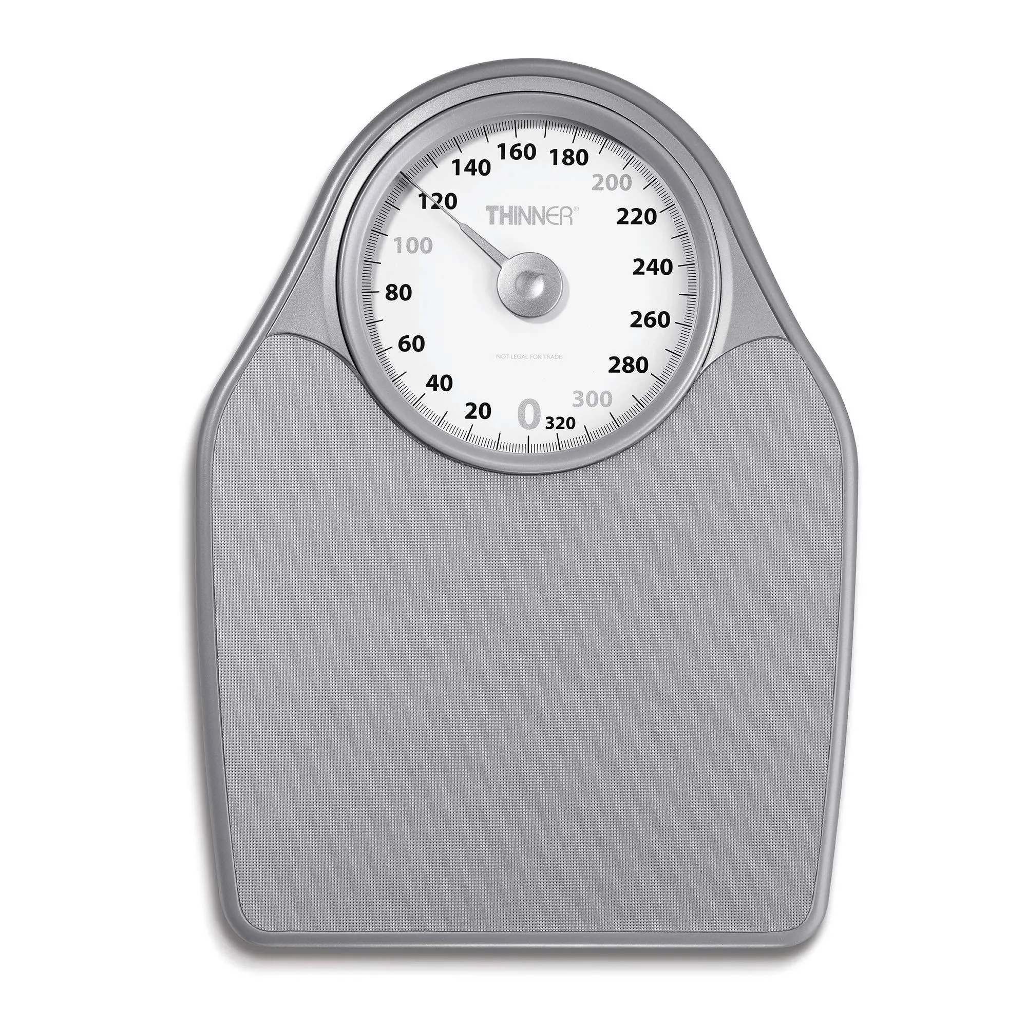 Thinner Extra-Large Dial Analog Precision Bathroom Scale, Analog Bath Scale, Measures Weight Up to 330 lbs