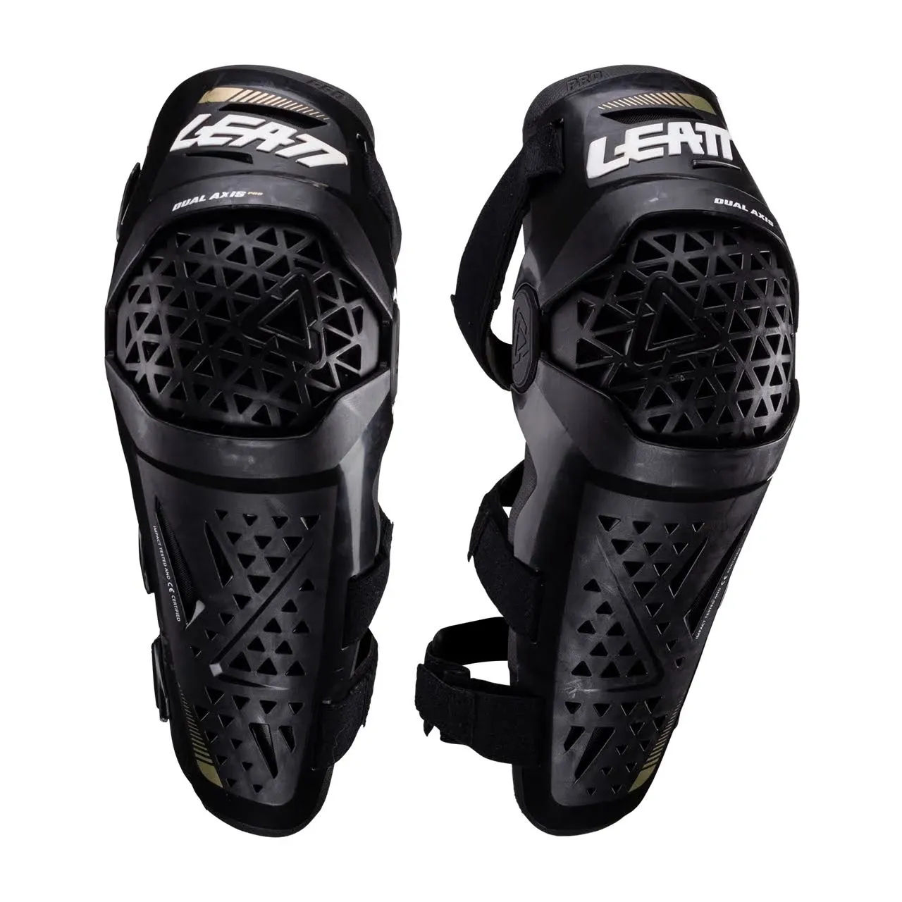 Leatt Dual Axis Pro Knee Guards - Black-S/M