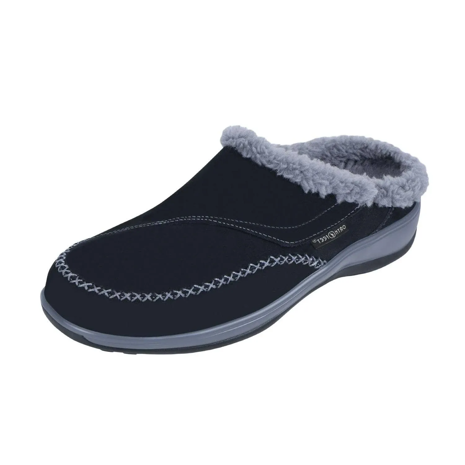 Orthofeet Women's Orthopedic Faux Fur Lined Charlotte Slippers