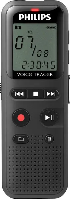 Philips Voice Tracer DVT1160 Audio Recorder 8 GB Gray