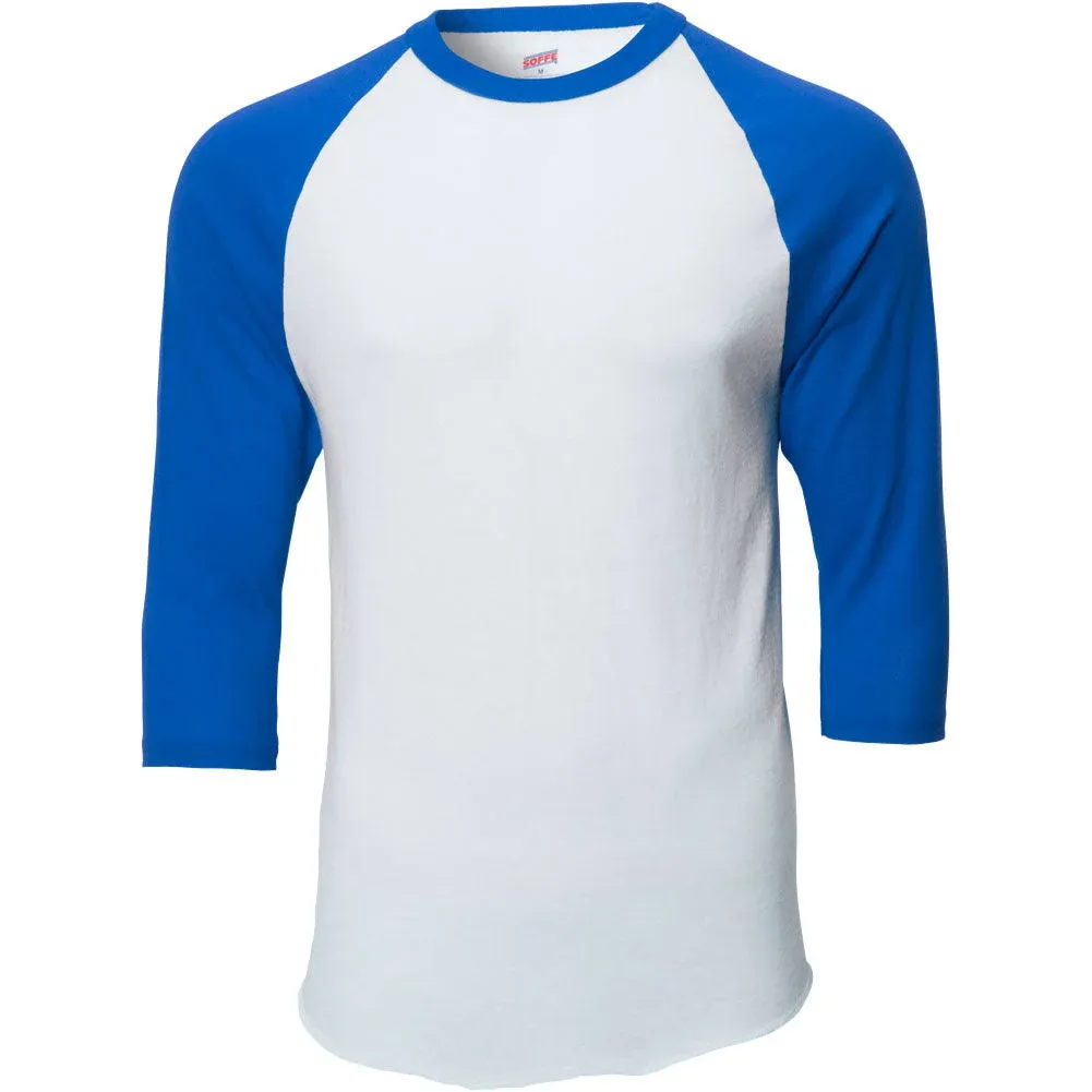 MJ Soffe Men's 3/4 Sleeve Baseball Jersey