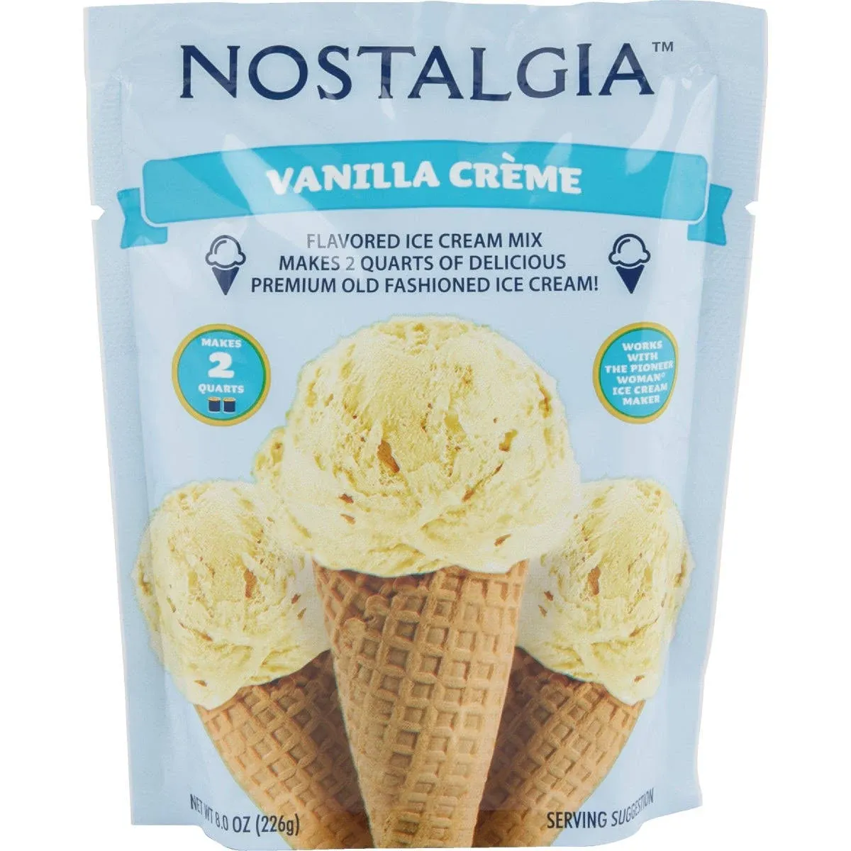 Nostalgia Vanilla Crme Ice Cream Mix, 8 oz.