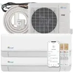 36000 BTU Dual Zone Ductless Mini Split Air Conditioner - Ceiling Cassette