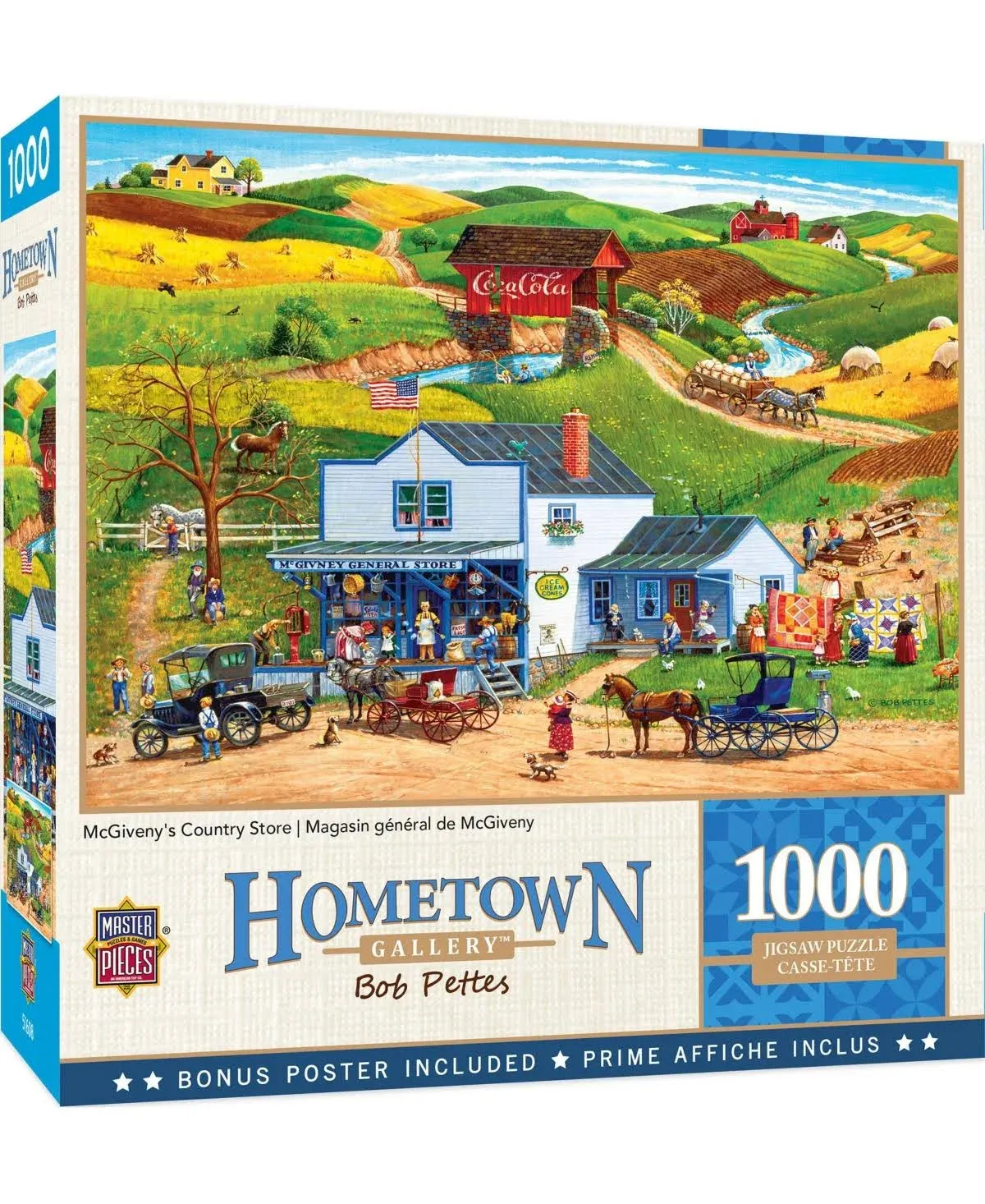 Masterpieces Hometown Gallery - McGiveny's Country Store - 1000 Piece Jigsaw Puzzle