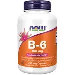 Now Foods B-6 100 mg 100 Capsules