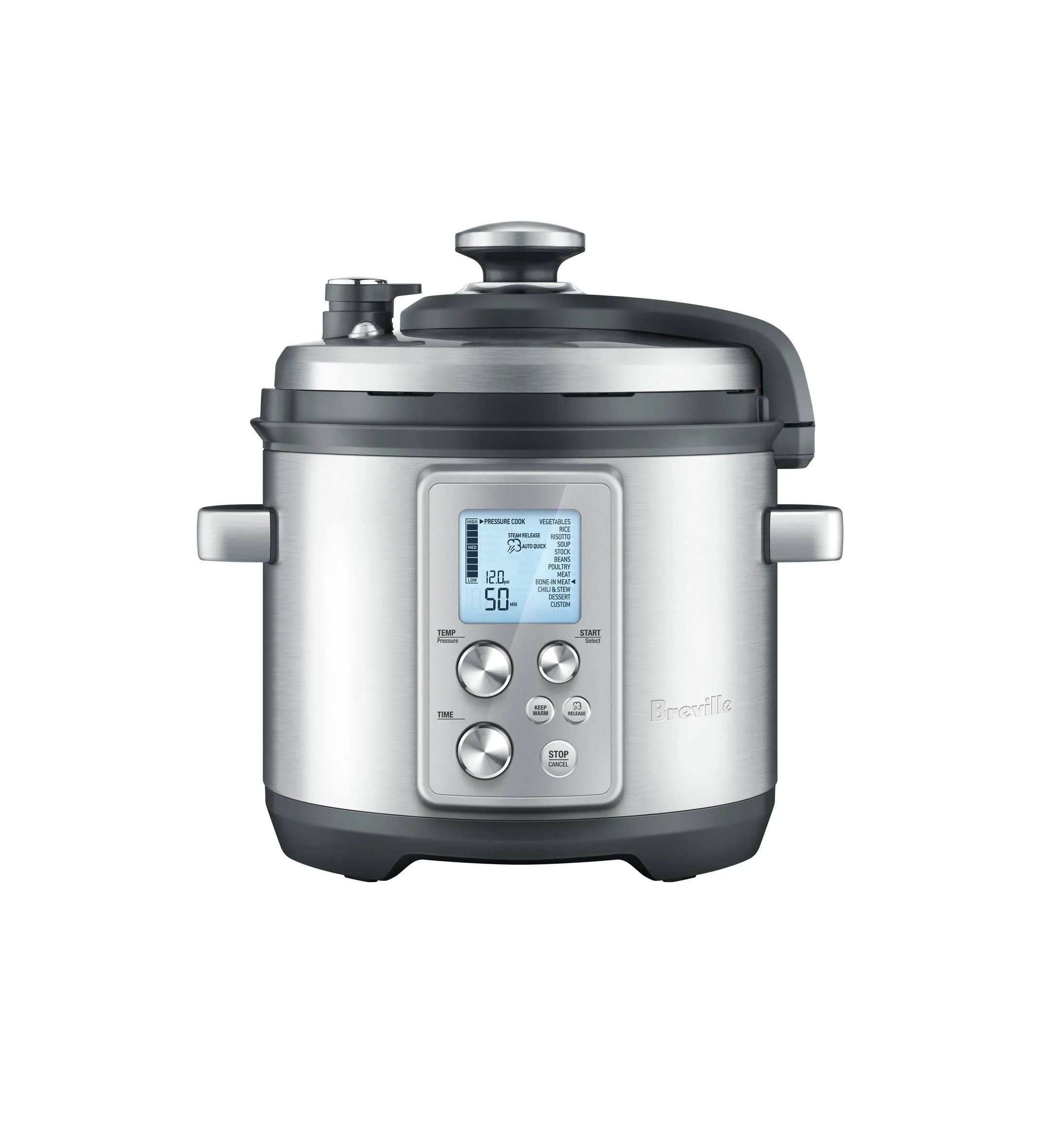 Breville Fast-Slow Pro Multi Function Cooker, Brushed Stainless Steel