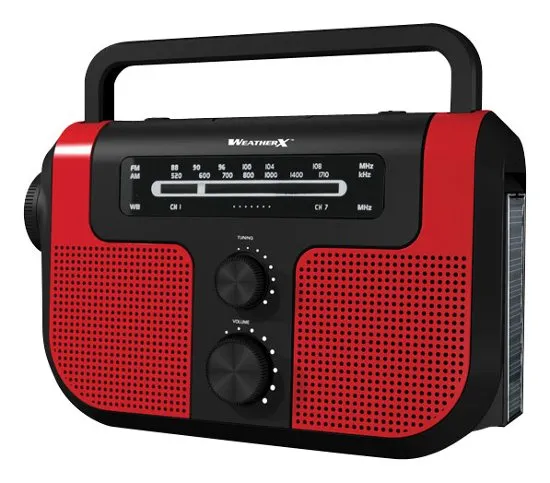 Weatherx Emergency Radio/Flashlight - Red