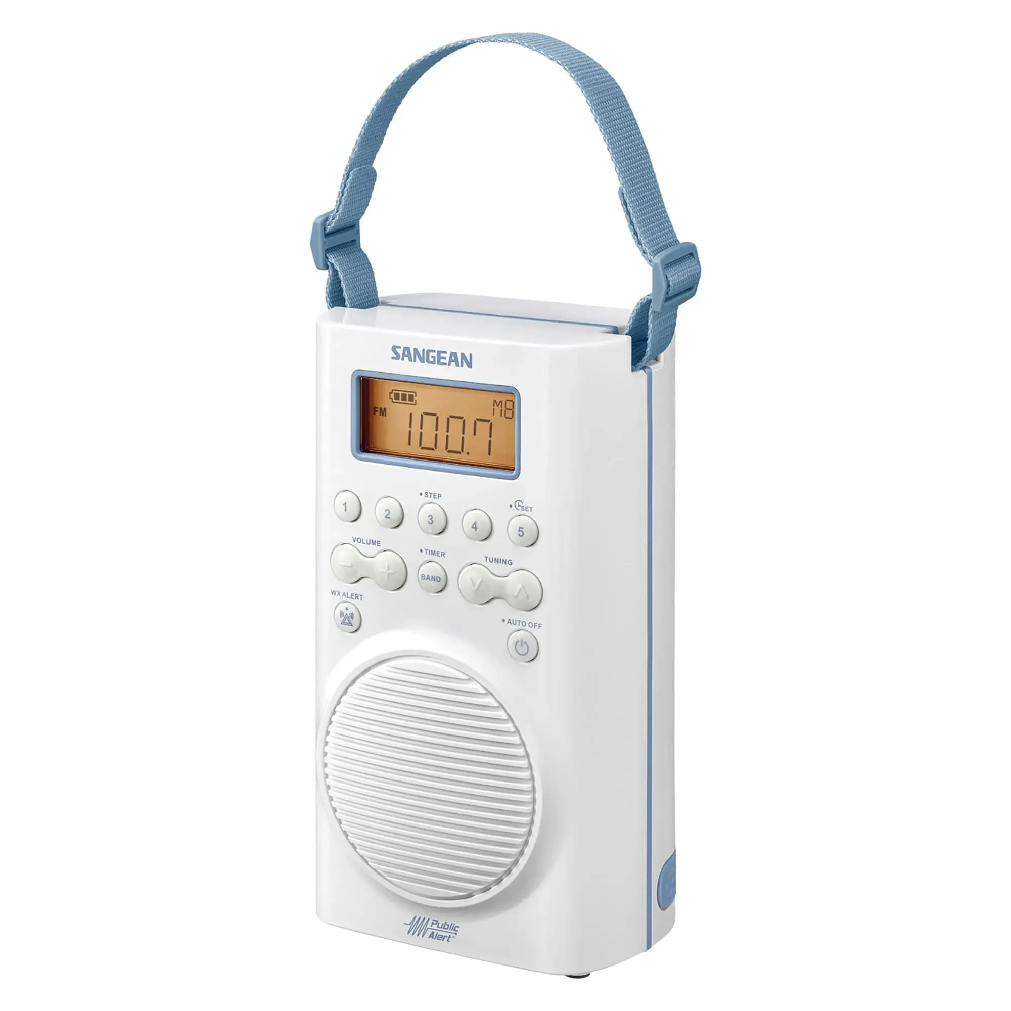 H205TQ AM/FM Weather Alert Waterproof Shower Radio Turquoise