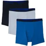 Fruit of the Loom Mens Premium Big Man Boxer Briefs, 3-Pack