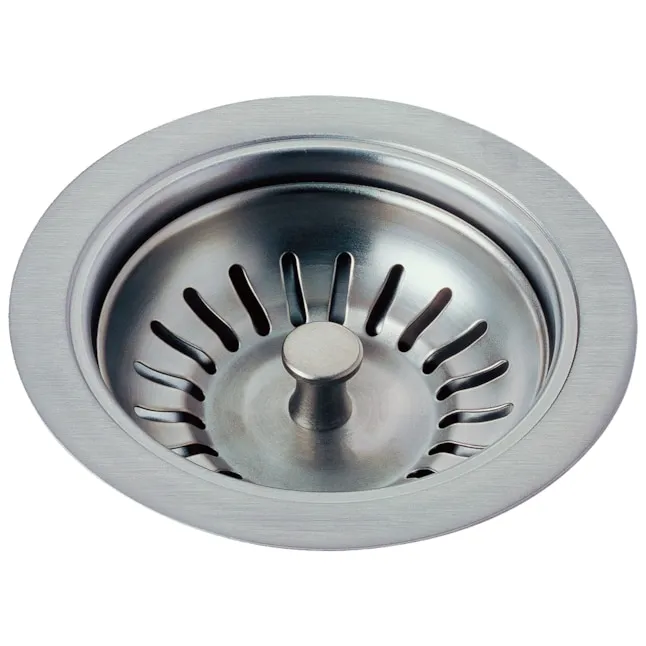 Delta 72010 Nickel Basket Strainer For 4-1/2&#034; Kitchen Sink Drains