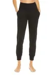 Shop Beyond Yoga Heather Ankle Jogger Pants In Black Heather