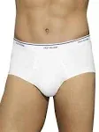 Fruit of the Loom Men's White Briefs, 6 Pack, Sizes S-3XL