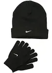 Boys Youth Nike Black 2 Pc Hat and Gloves Set