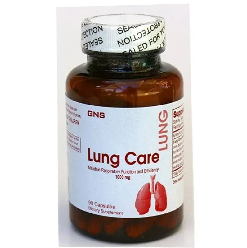 GNS Super Strength Lung Care All Natural 1000mg 90 Capsules Special Herbal Formula!