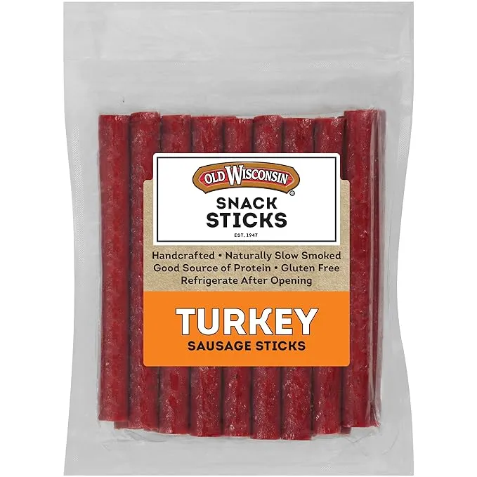 Old Wisconsin Snack Sticks, Turkey Sausage - 8 oz