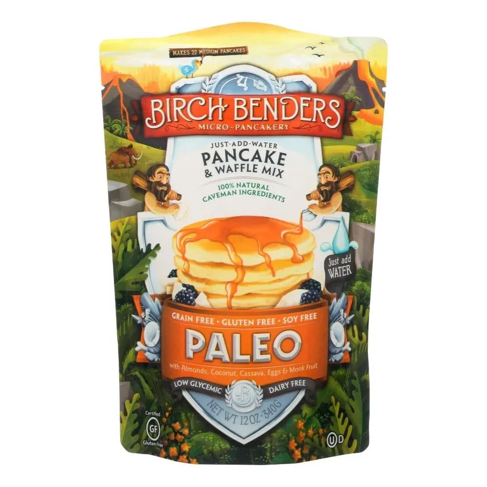 Birch Benders Paleo Pancake And Waffle Mix 12 oz (Pack of 6)