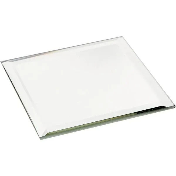 Plymor Square 3mm Beveled Glass Mirror, 3 inch x 3 inch (Pack of 12)