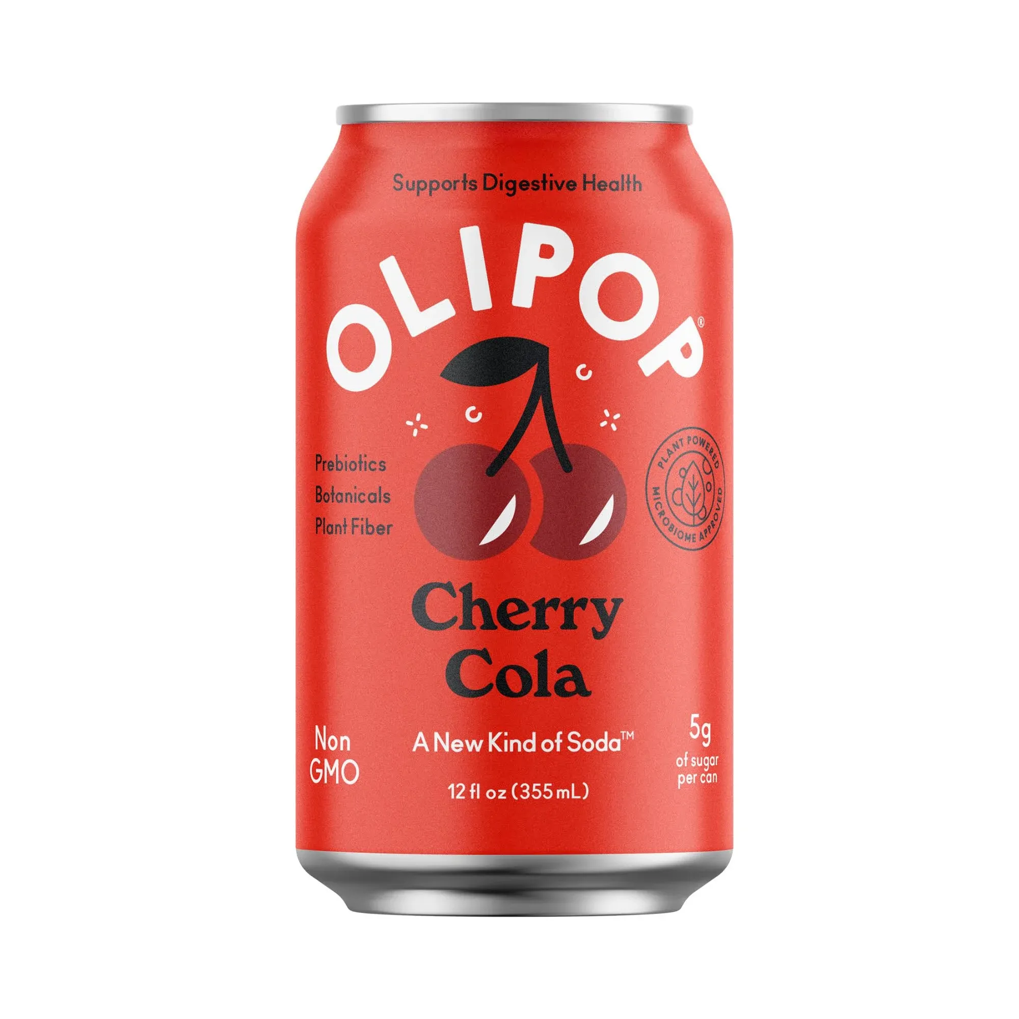 Olipop Cherry Cola Prebiotic Soda