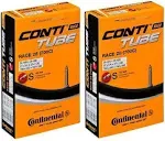 Continental Race 28 700x20-25c Bicycle Inner Tubes - 42mm Long Presta Valve - 2 Pack