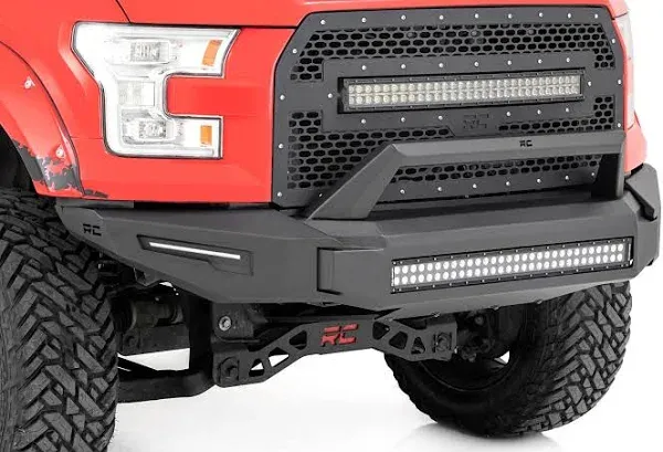 Rough Country Modular Bumper W/Skidplate Front Black Series Ford F-150 2WD | 4WD 2015-2017