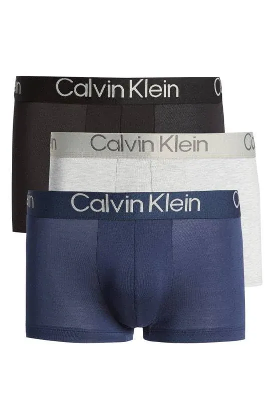 Calvin Klein Men's Ultra Soft Modern 3 Pack Trunks