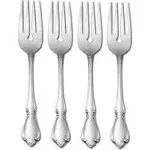 Oneida Chateau Fine Flatware Set, 18/8 Stainless, Set of 4 Salad Forks