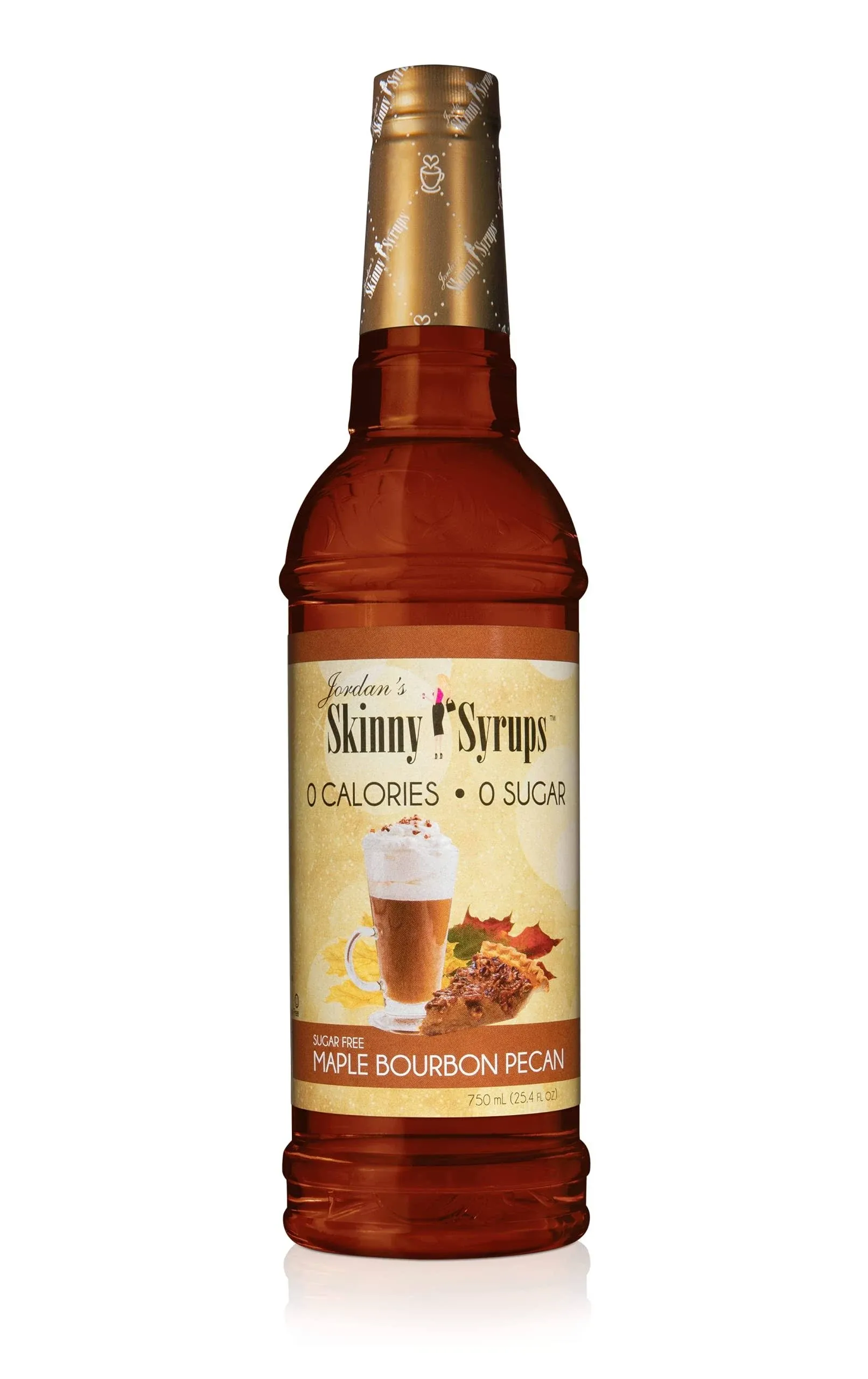 Jordan&#039;S Skinny Syrups Sugar Free Coffee Syrup, Maple Bourbon Pecan Flavor Drin